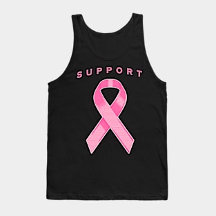 Pink Awareness Ribbon Tank Top